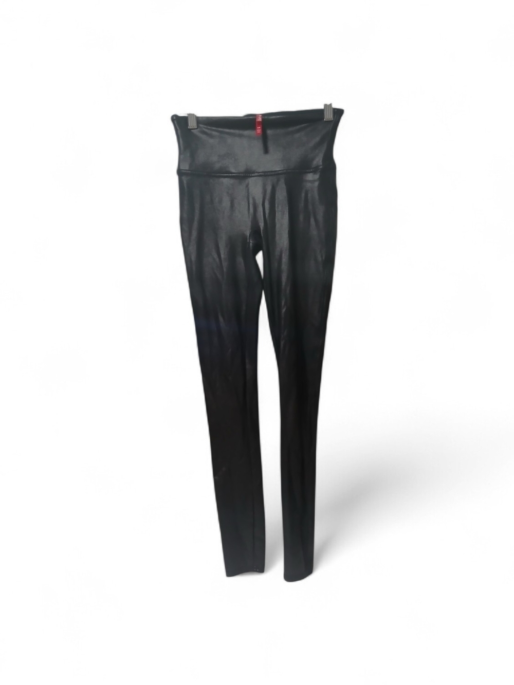 SPANX Black Shiny High-Rise Leggings
